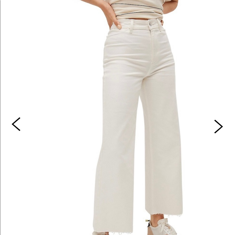 high waisted culotte jeans 🤍